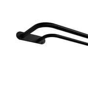 Exclusive Home Fetter Wrap Around Double Curtain Rod, Matte Black, 84"-120"