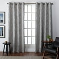thumbnail image 1 of Exclusive Home Finesse Branch Print Grommet Top Curtain Panel Pair, 54"x84", Ash Grey, 1 of 4