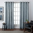 thumbnail image 1 of Exclusive Home Finesse Branch Print Grommet Top Curtain Panel Pair, 54"x96", Steel Blue, 1 of 4