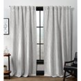 thumbnail image 1 of Exclusive Home Forest Hill Woven Hidden Tab Top Curtain Panel Pair, Soft Gray, 52x96, 1 of 7