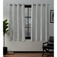 thumbnail image 1 of Exclusive Home Forest Hill Woven Room Darkening Blackout Grommet Top Curtain Panel Pair, 52"x63", Dove Grey, 1 of 6