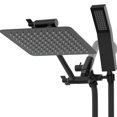 thumbnail image 1 of Exclusive Home Goods All Metal High Pressure Rainfall Shower Head with Handheld Shower Head Combo, 1.8 GPM 10" Matte Black, 1 of 7