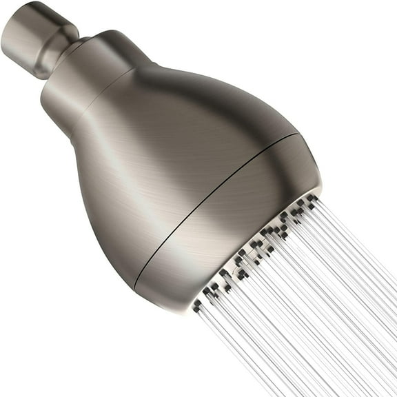 Exclusive Home Goods High Pressure Shower Head with Shower Arm, 2.5 GPM Brushed Nickel