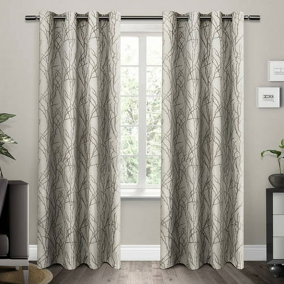 Exclusive Home Holden Wrap Around 1" Curtain Rod, Matte Bronze, 52"-72"