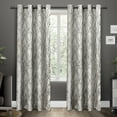 thumbnail image 1 of Exclusive Home Modern Silver Adjustable Single Curtain Rods Set, 83"-120" with Smart Technology, 1 of 7