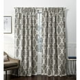 thumbnail image 1 of Exclusive Home Ironwork Sateen Woven Blackout Pinch Pleat Curtain Panel Pair, 1 of 8