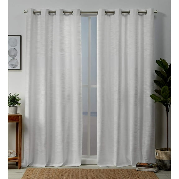 Exclusive Home Kadomo Striped Grommet Top Curtain Panel Pair