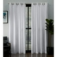thumbnail image 1 of Exclusive Home Kilberry Woven Room Darkening Blackout Grommet Top Curtain Panel Pair, 52"x96", Winter, 1 of 6