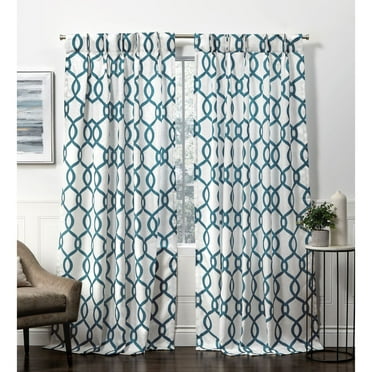 Exclusive Home Kochi Linen Blend Hidden Tab Top Curtain Panel Pair