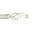 thumbnail image 1 of Exclusive Home Lancelot 1" Window Curtain Rod and Finial Set, Adjustable 66"-120", Matte Nickel, 1 of 8