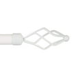 thumbnail image 1 of Exclusive Home Lancelot 1" Window Curtain Rod and Finial Set, Adjustable 66"-120", Off White, 1 of 8