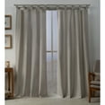 thumbnail image 1 of Exclusive Home Loha Linen Braided Tab Top Curtain Panel Pair, 54"x84", Beige, 1 of 6