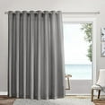 thumbnail image 1 of Exclusive Home Loha Patio Grommet Top Single Curtain Panel, 108"x96", Black Pearl, 1 of 7