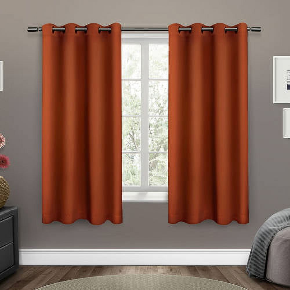 Exclusive Home Marquise 1" Curtain Rod and Coordinating Finial Set, Matte Bronze, Adjustable 36"-72"