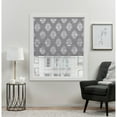 thumbnail image 1 of Exclusive Home Marseilles Damask 100% Blackout Roman Shade, 23"x64", Grey, 1 of 13