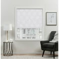 thumbnail image 1 of Exclusive Home Marseilles Damask 100% Blackout Roman Shade, 23"x64", White, 1 of 13