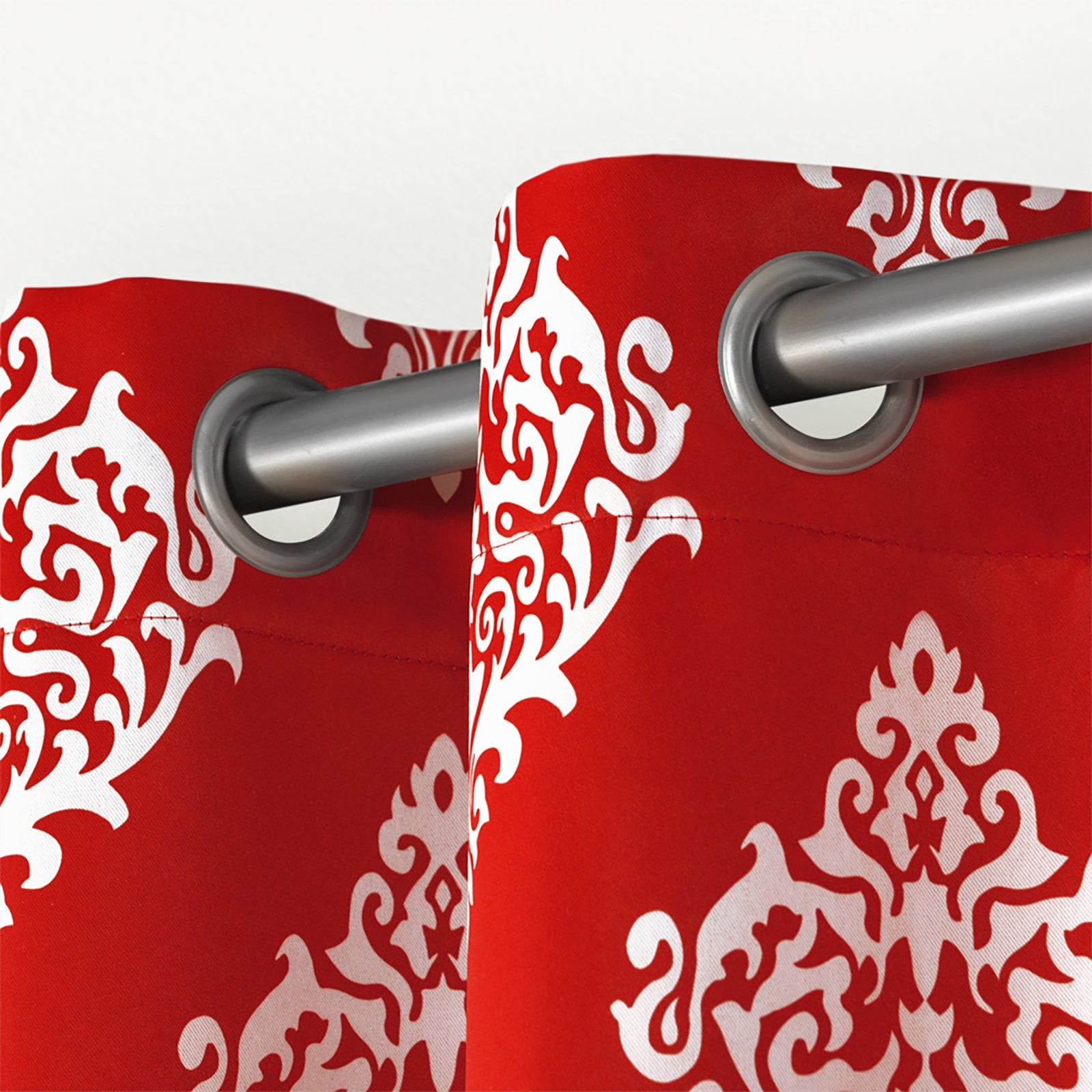Exclusive Home Medallion Room Grommet Blackout Curtain, 52” x 84” (2 Panels)