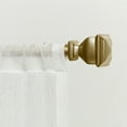 thumbnail image 1 of EXCLUSIVE HOME Napoleon 1" Curtain Rod and Coordinating Finial Set, Gold, Adjustable 36"-72", 1 of 7