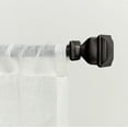 thumbnail image 1 of EXCLUSIVE HOME Napoleon 1" Curtain Rod and Coordinating Finial Set, Matte Bronze, Adjustable 36"-72", 1 of 8