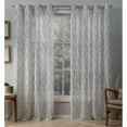 thumbnail image 1 of Exclusive Home Oakdale Light Filtering Semi-Sheer Textured Linen Grommet Top Curtain Panel Pair, 54"x96", Dove Grey, 1 of 4