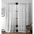 thumbnail image 1 of Exclusive Home Oakdale Motif Textured Linen Hidden Tab Top Curtain Panel Pair, 1 of 7