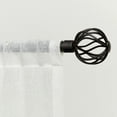 thumbnail image 1 of Exclusive Home Ogee 1" Curtain Rod and Coordinating Finial Set, Oil Rubbed Bronze, Adjustable 36"-72", 1 of 8