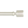 thumbnail image 1 of Exclusive Home Rino 1" Window Curtain Rod and Finial Set, Adjustable 66"-120", Matte Nickel, 1 of 8