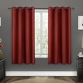 thumbnail image 1 of Exclusive Home Sateen Twill Woven Room Darkening Blackout Grommet Top Curtain Panel Pair, 52"x108", Chili, 1 of 4