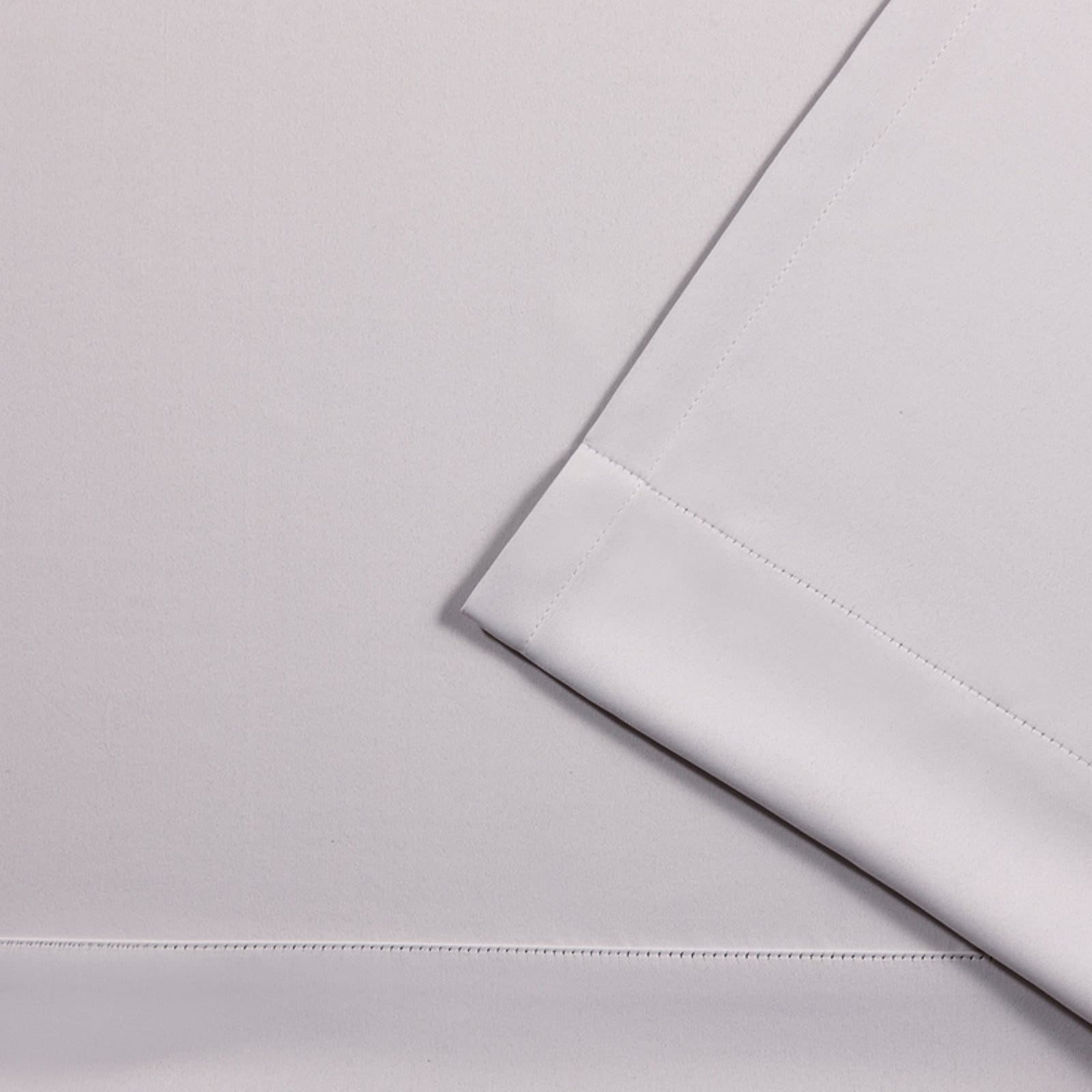 Silver Polyester Blackout Grommet Top Window Curtain Panels, 96" x 52"