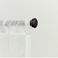 thumbnail image 1 of EXCLUSIVE HOME Topper 1" Curtain Rod and Coordinating Finial Set, Matte Bronze, Adjustable 66"-120", 1 of 6