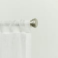 thumbnail image 1 of EXCLUSIVE HOME Topper 1" Curtain Rod and Coordinating Finial Set, Matte Silver, Adjustable 36"-72", 1 of 7