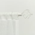 thumbnail image 1 of EXCLUSIVE HOME Torch 1" Curtain Rod and Coordinating Finial Set, Matte White, Adjustable 36"-72", 1 of 7