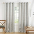 thumbnail image 1 of Exclusive Home Twig Insulated Room Darkening Blackout Grommet Top Curtain Panel Pair, 54"x84", Silver, 1 of 8
