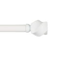 thumbnail image 1 of Exclusive Home Twist 1" Window Curtain Rod and Finial Set, Adjustable 36"-72", Off White, 1 of 8