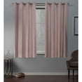 thumbnail image 1 of Exclusive Home Velvet Heavyweight Light Filtering Grommet Top Curtain Panel Pair, 54"x63", Blush, 1 of 6