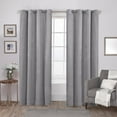 thumbnail image 1 of Exclusive Home Velvet Heavyweight Light Filtering Grommet Top Curtain Panel Pair, 54"x96", Silver, 1 of 6