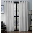 thumbnail image 1 of Exclusive Home Virenze Faux Silk Grommet Top Curtain Panel Pair, 54"x108", Winter White, 1 of 6