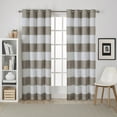 thumbnail image 1 of Exclusive Home White Mosaic Double Curtain Rod and Finial Set, Matte Silver, 66"-120", 1 of 5