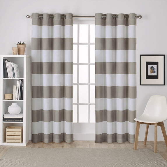 Exclusive Home White Mosaic Double Curtain Rod and Finial Set, Matte Silver, 66"-120"