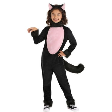 Exclusive Kid's Big Tailed Black Cat Costume