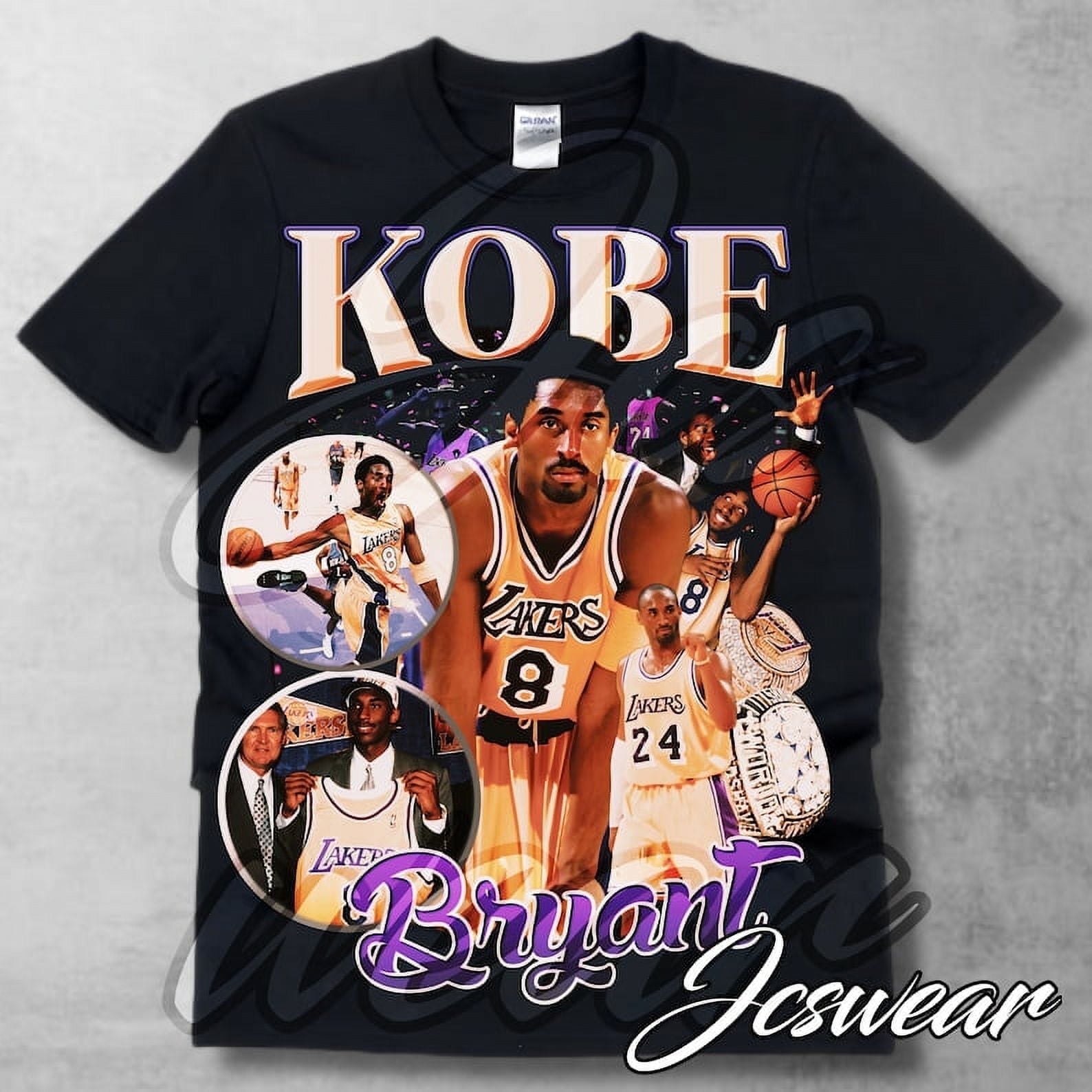 90s KOBE BRYANT Tシャツ LAKERS NIKE RAP TEE VINTAGE TEE - RETRO 90s T SHIRT KOBE BRYANT LAKERS | MAGIC CUSTOM