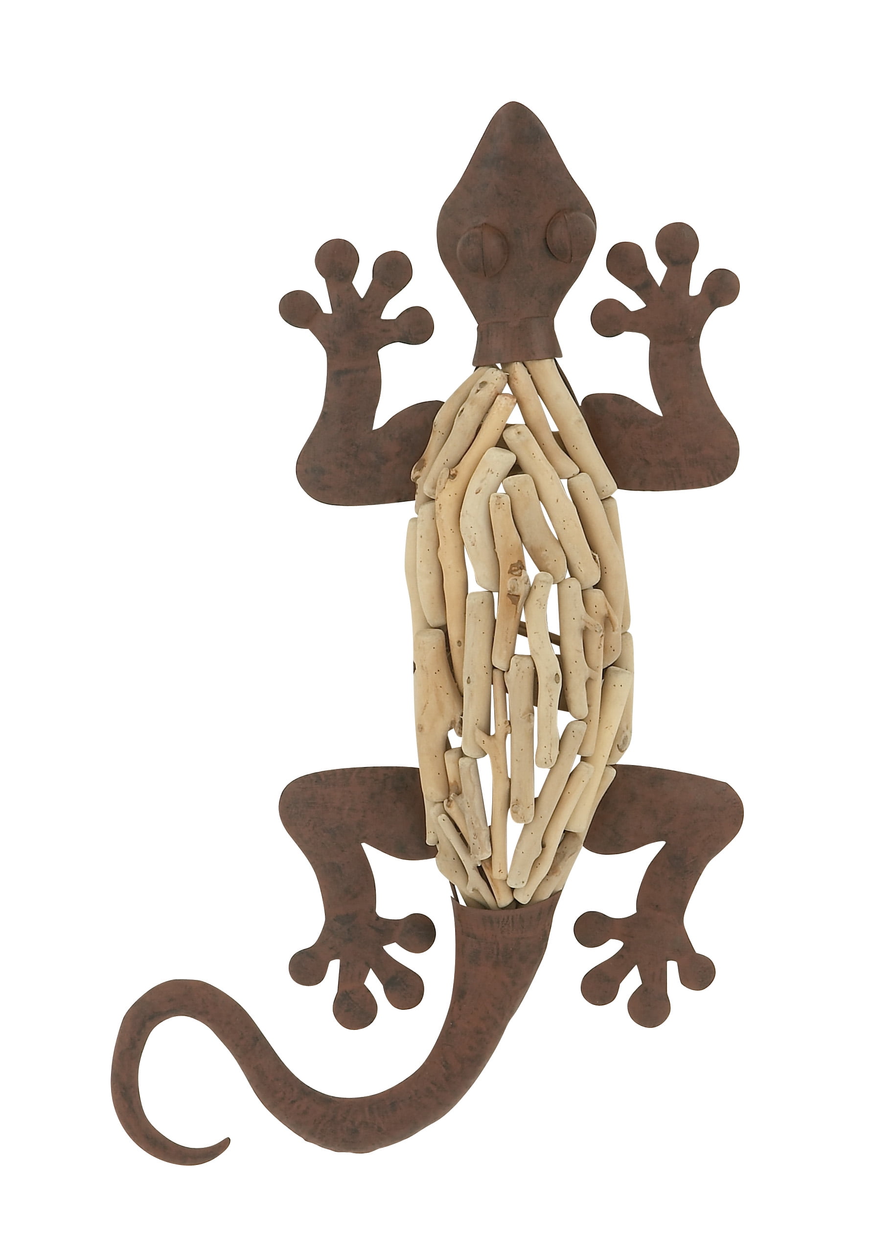 Exclusive Metal Wood Wall Lizard
