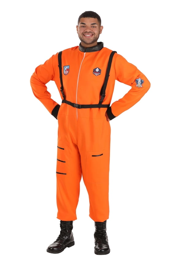 Exclusive Plus Size Adult Classic Orange Astronaut Costume