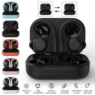 X28 Bluetooth 5.3 Wireless Earhooks Earbuds – TWS, Noise Cancellation, Sweat-Proof, Built-in Mic (1 Year Warranty)