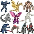 thumbnail image 1 of Exclusive Set of 10 Monster Dinosaur vs Kong Toys Movable Joint Action Figures, King of The Monster Dinosaur Shin Ultima Gamera Ghidorah Skull Crawler Destoroyah Mecha Cake Toppers Pack, 1 of 6