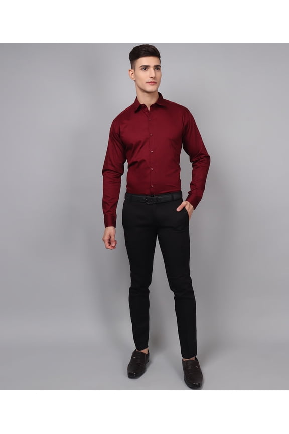 Exclusive TryBuy Premium Maroon Casual/Formal Shirt for Men