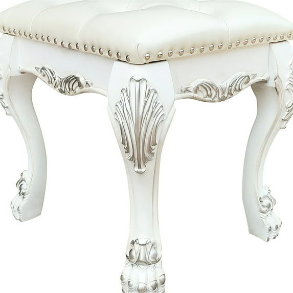 Exclusive Vanity Stool Design, 17" Product Depth - Perfect for Vanity Decoration