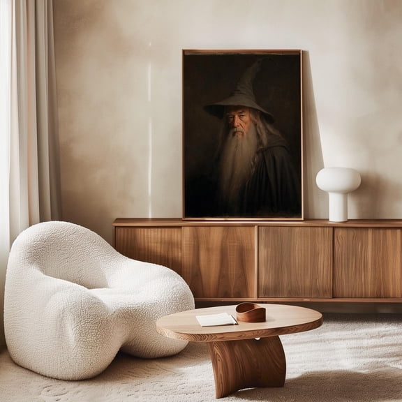 Exclusive Wizard Fellowship Portrait Power Rings Wall Decor Design 1, Unframed Paper Poster 8x10in