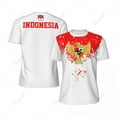 thumbnail image 1 of Exclusive design Indonesia Flag Grain 3D Printed Men For Running Bike Soccer Tennis Fitness Sports tshirt Mesh Short T-shirt, 1 of 10