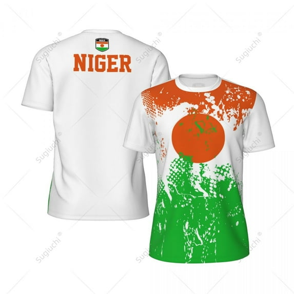 Exclusive design Niger Flag Grain 3D Printed Men For Running Bike Soccer Tennis Fitness Sports tshirt Mesh Fans Short T-shirt